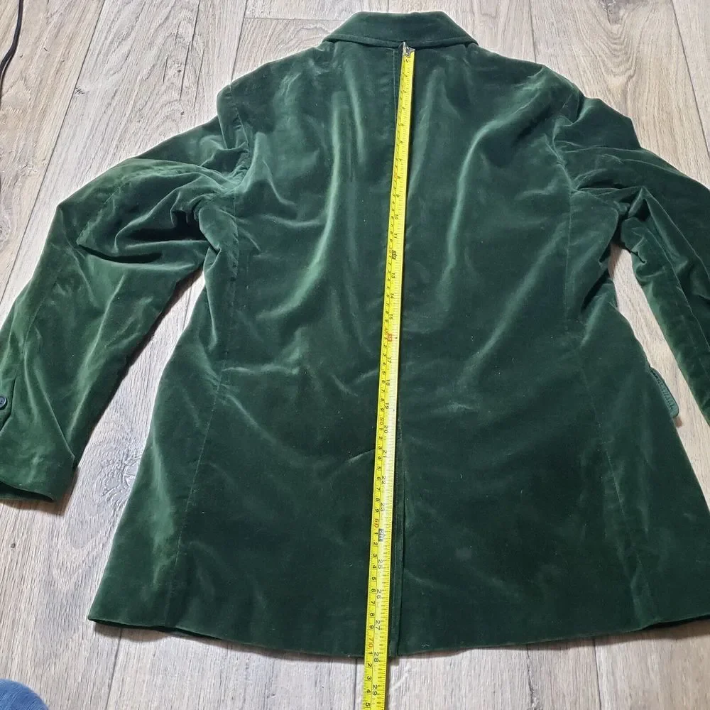 J. Crew Men's Dark Green Velvet Blazer